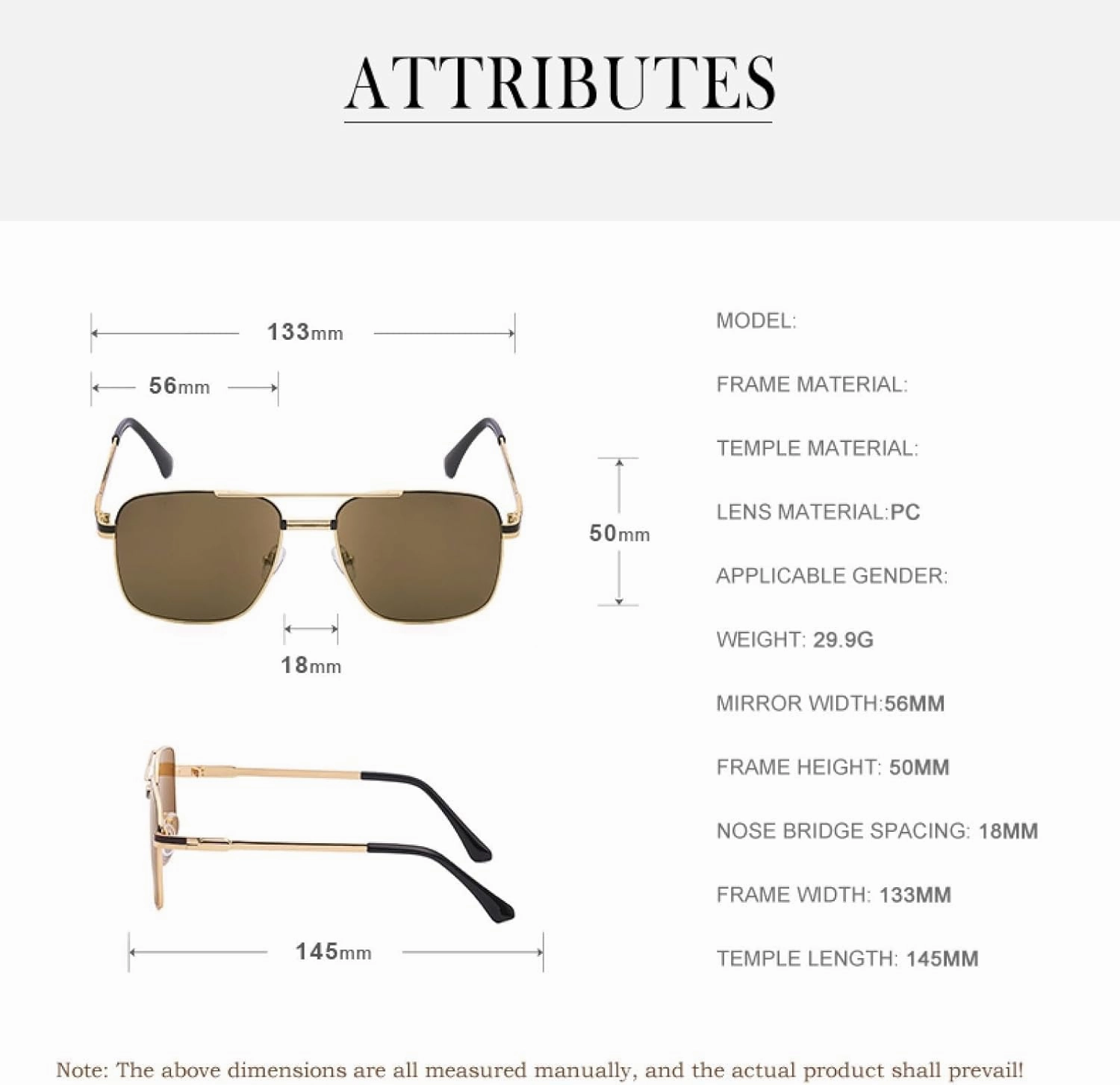 Woman Trendy Fashion Sunglasses Classic Metal Frame Outdoor Man Retro Driving Party