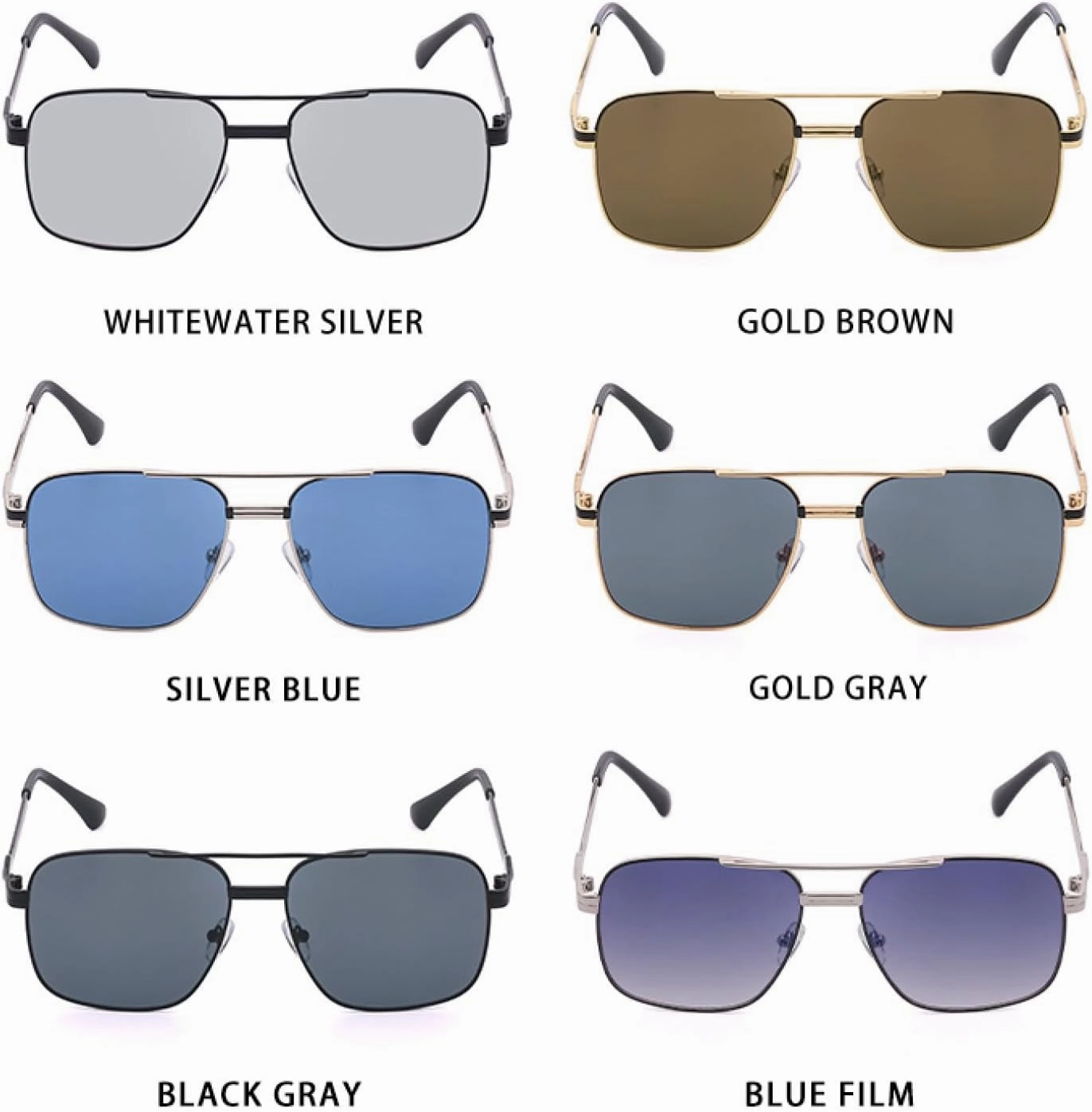Woman Trendy Fashion Sunglasses Classic Metal Frame Outdoor Man Retro Driving Party