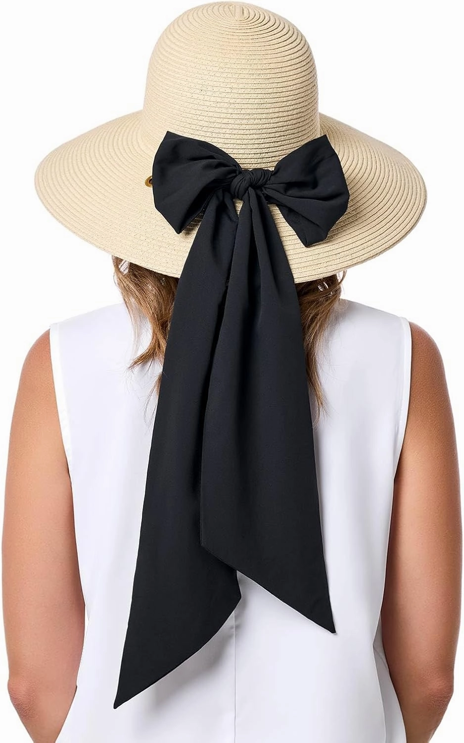 Women's Stylish Sun Hat - UPF 50  Sun Protection - 2-in-1 Interchangeable Scarves - Stella (One Size)