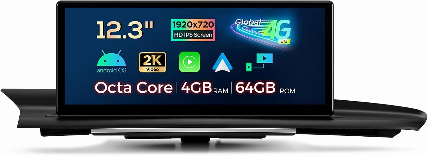 XTRONS 12.3 Inch Android 13 Car Stereo for Audi A6 A7 RS6 RS7 S6 S7 C7 (2012-2015) MMI 3G/3G  System, IPS Touch Screen 4 64GB Global 4G Car Radio GPS Navigation Support Wireless CarPlay Android Auto