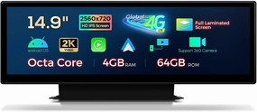XTRONS 14.9 Inch Android 13 Car Stereo for Audi A4 A5 B9 (2016-2020) MIB2 System, 2K IPS Touch Screen 4 64 GB Global 4G LTE Car Radio GPS Navigation Support Wireless CarPlay Android Auto