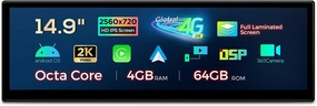 XTRONS 14.9 Inch Android OS Car Stereo for BMW 6 Series M6 E63 E64 (2005-2010) CCC System, 2K IPS Touch Screen 4 64GB Global 4G Car Radio GPS Navigation Support Wireless CarPlay Android Auto