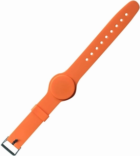 YARONGTECH ISO 14443A MIFARE Classic® 1K Adjustable Orange Color Silicone Material NFC Wristband,RFID Bracelet,RFID Wristband (Pack of 5)