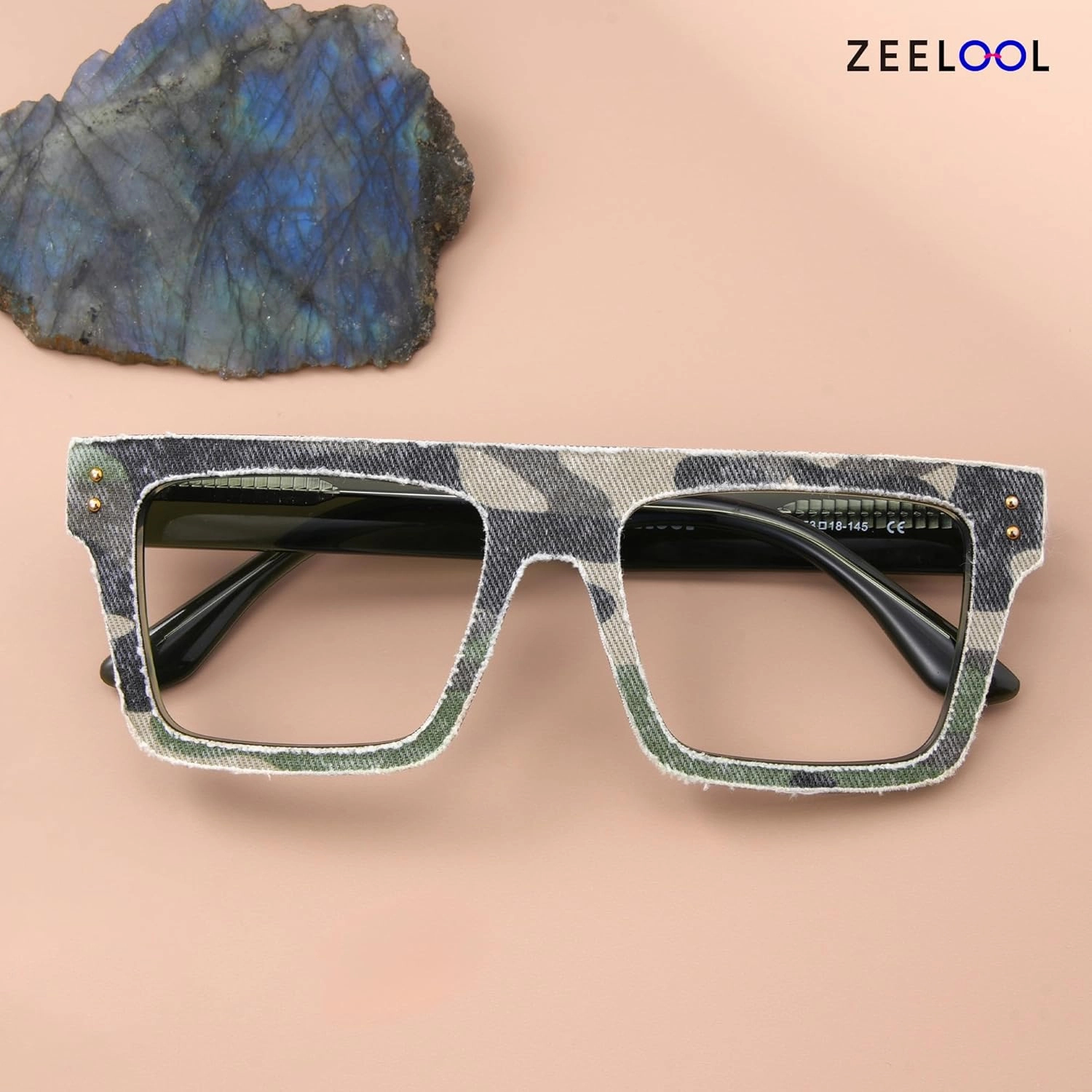 Zeelool Classic Oversized Aviator Eyeglasses Fashion Clear Glasses for Men with Non-prescription Lens Killian ZJGA358799