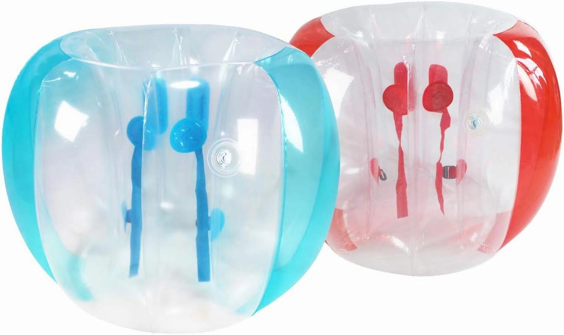 ZHUYNXIR 2 PC Sumo Ball for Adults, Bumper Bounce Balls for Kid, Inflatable Bounce Ball for Kid, Body Zorb Ball for Kids Outdoor Team Gaming Play (48 in,Blue Red)
