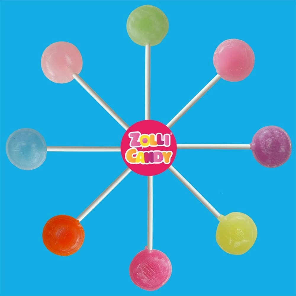 Zollipops Caramel & Green Apple, 10.4oz, Sugar-free, Allergy-free, Vegan, KETO & Diabetic Friendly, Clean Teeth Candy